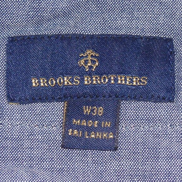 BROOKS BROS Shorts, 38, Blue/red micro plaid, Bermuda/Walking, Zipper, Pockets - Picture 10 of 12